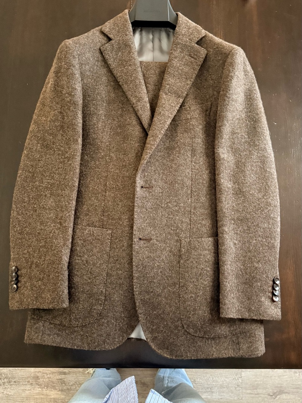 SUITSUPPLY Havana Patch 38R Baby Alpaca Wool Blend